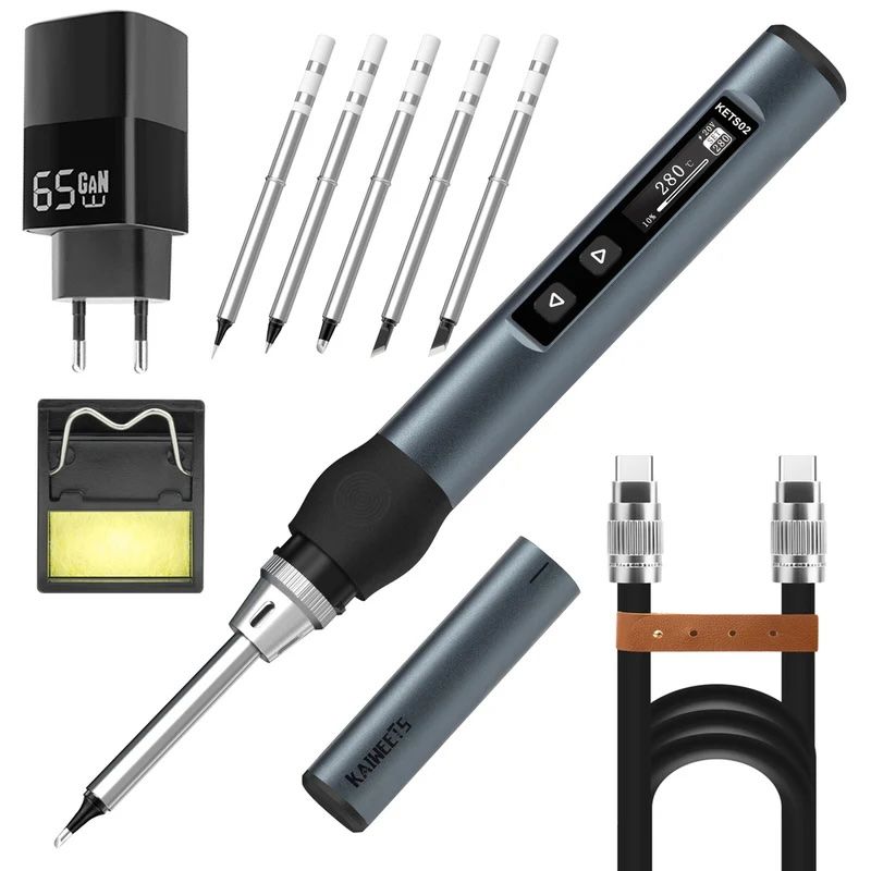 KAIWEETS KETS02 Smart Digital Soldering Iron Kit 65W