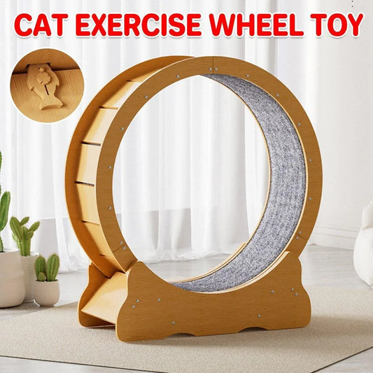 Cat Exercise Wheel Toy Furniture Running Treadmill