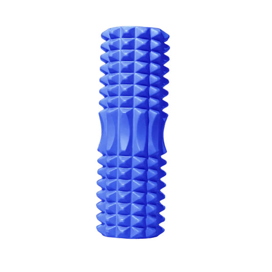 High Density EVA Foam Roller Yoga Massage Stick for Fitness - Crescent Style Blue-33cm