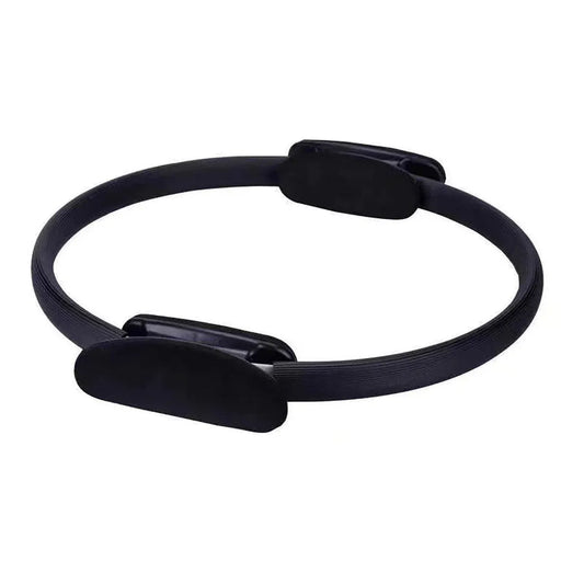 6 Colours Pilates Yoga Ring Magic Circle Fitness Equipment for Toning Slim Legs - Black