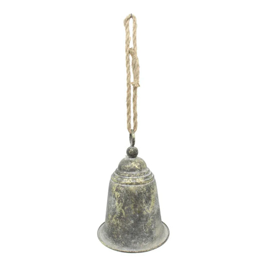 Large Hanging Bell w Rope 28cm