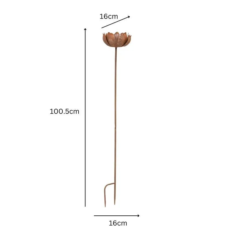 Outdoor Garden Stake Flower Candleholder 85cm