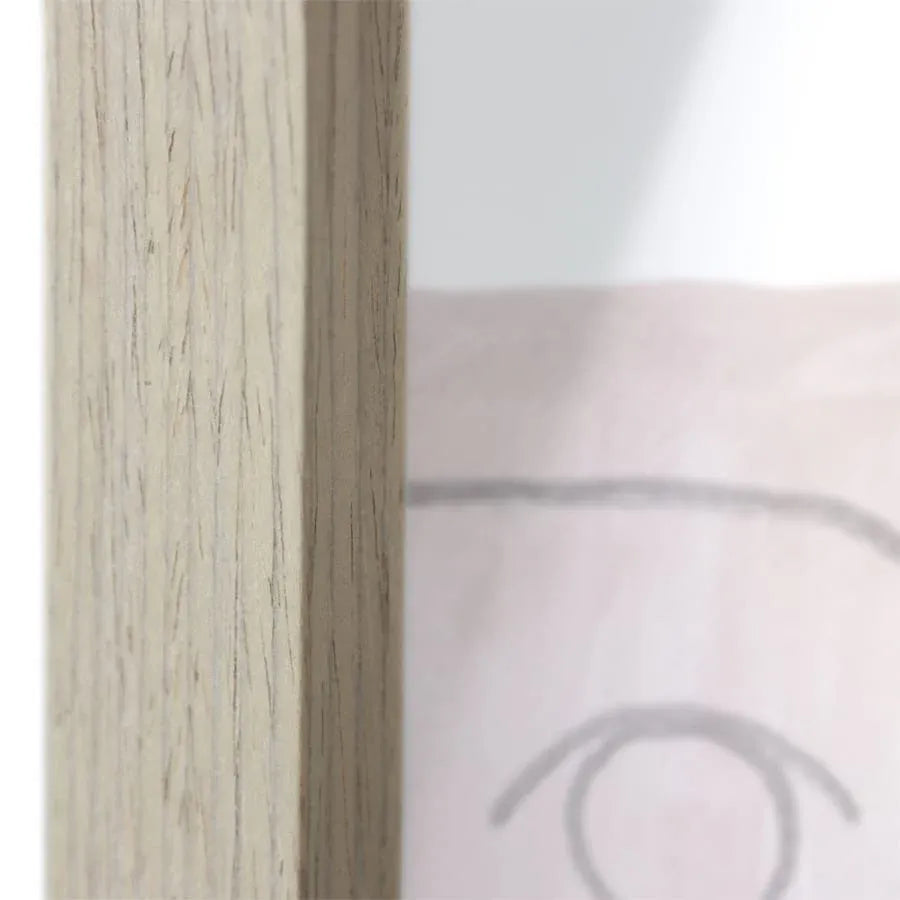 Mixed Emotions Wall Print w Oak finish frame & glass 90cm