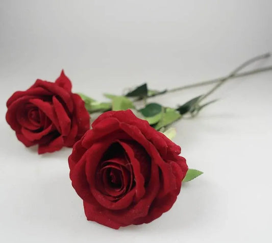 bulk 48 Artificial Single Stem Rose 62cm