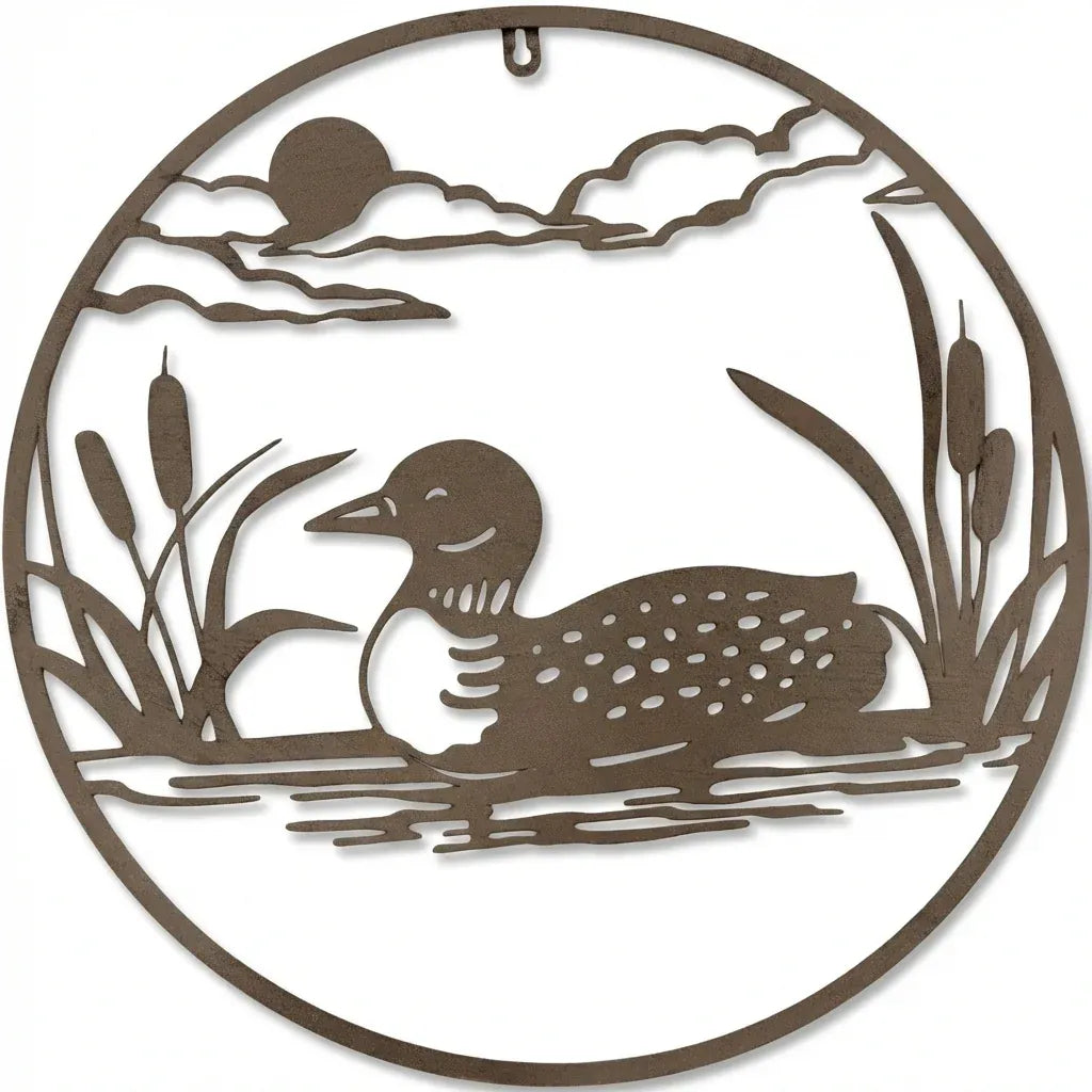 Bulk 2 Round Duck Wall Art 46cm