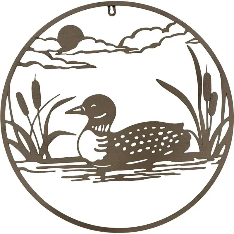 Bulk 2 Round Duck Wall Art 46cm