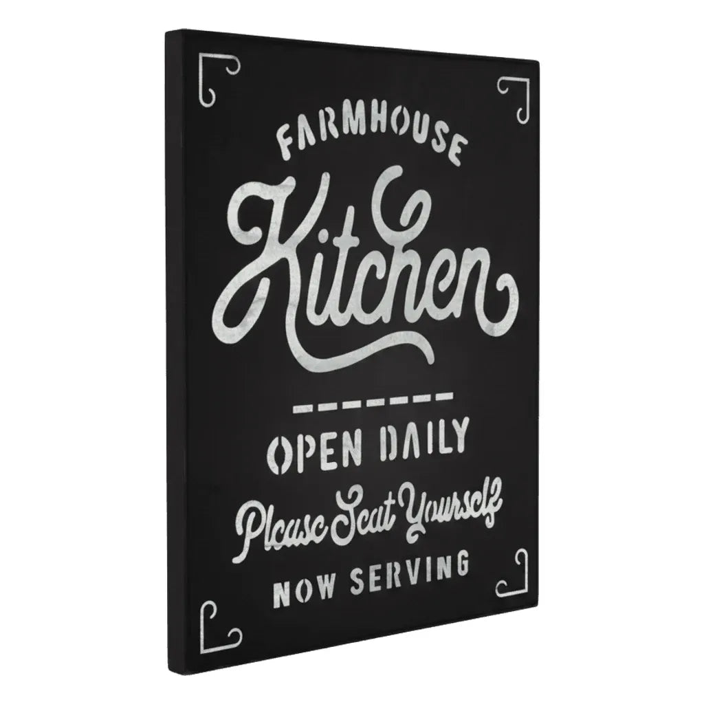 Farmhouse Kitchen Metal Sign 42cm