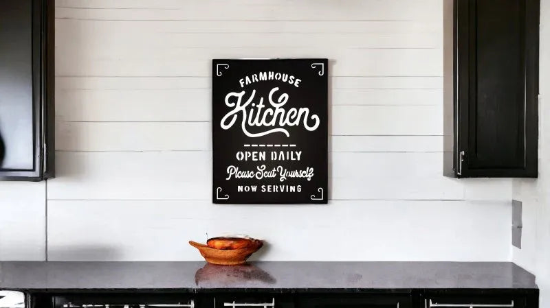 Farmhouse Kitchen Metal Sign 42cm