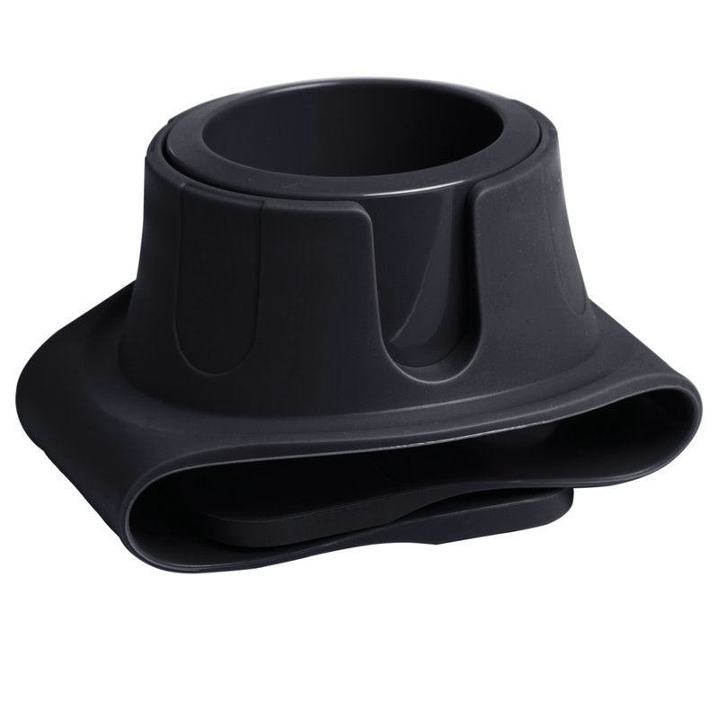 Silicone Couch Arm Cup Holder, Anti-Spill Sofa Armrest Drink Tray, Black