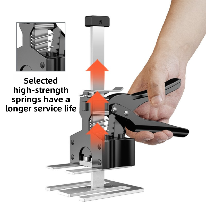 Heavy-Duty Metal Tile Lifter, 2-Piece Dual-Rod Height Regulator, 29cm Lift 2
