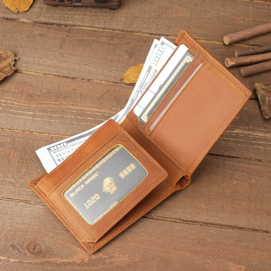 To My Son Embossed Leather Wallet, RFID Blocking, Love Mom Gift 3