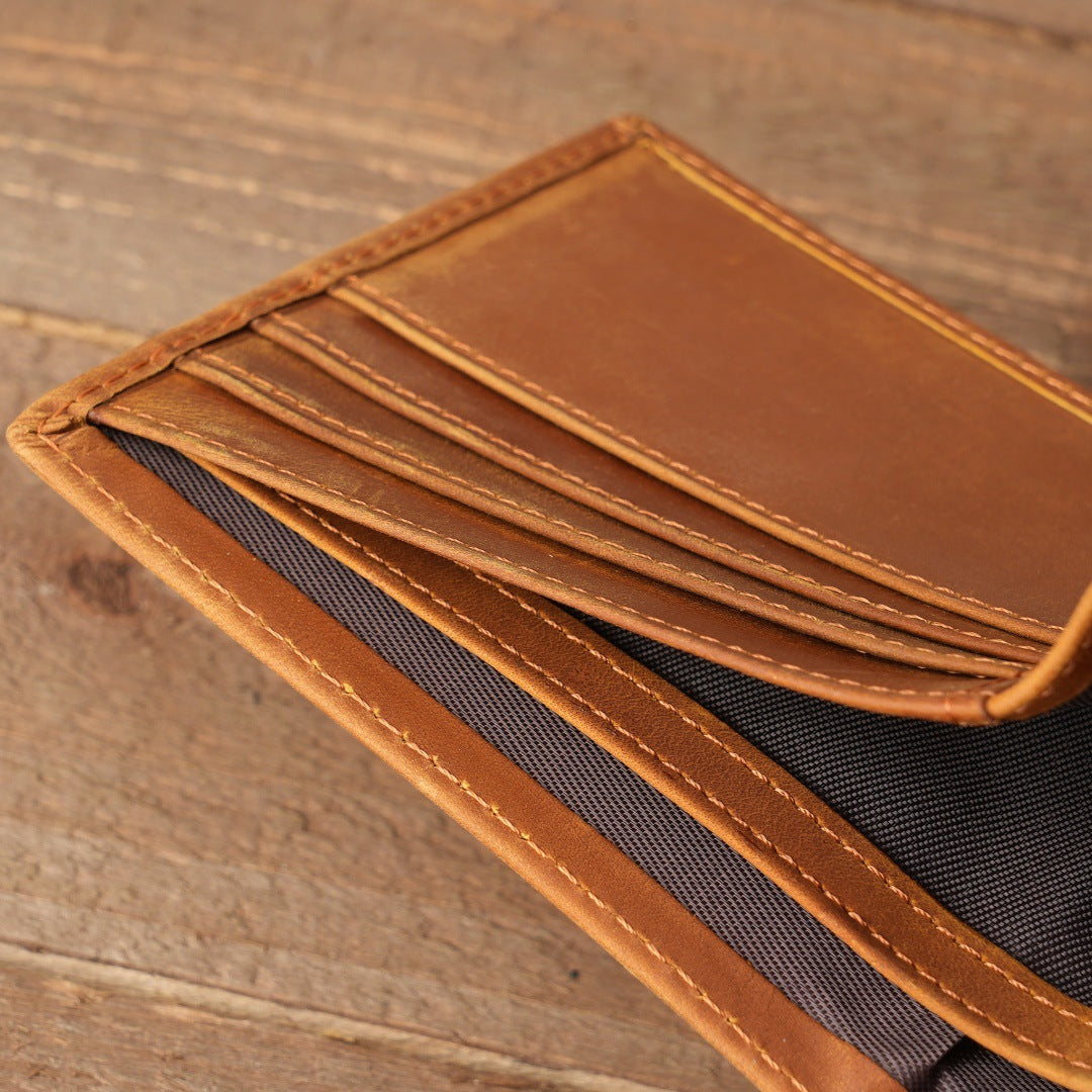 To My Son Embossed Leather Wallet, RFID Blocking, Love Mom Gift 4