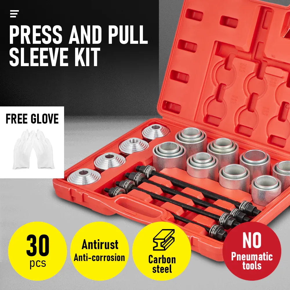 30-Piece Press & Pull Sleeve Kit for Bush and Bearing Removal
