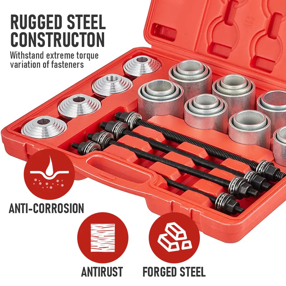 30-Piece Press & Pull Sleeve Kit for Bush and Bearing Removal