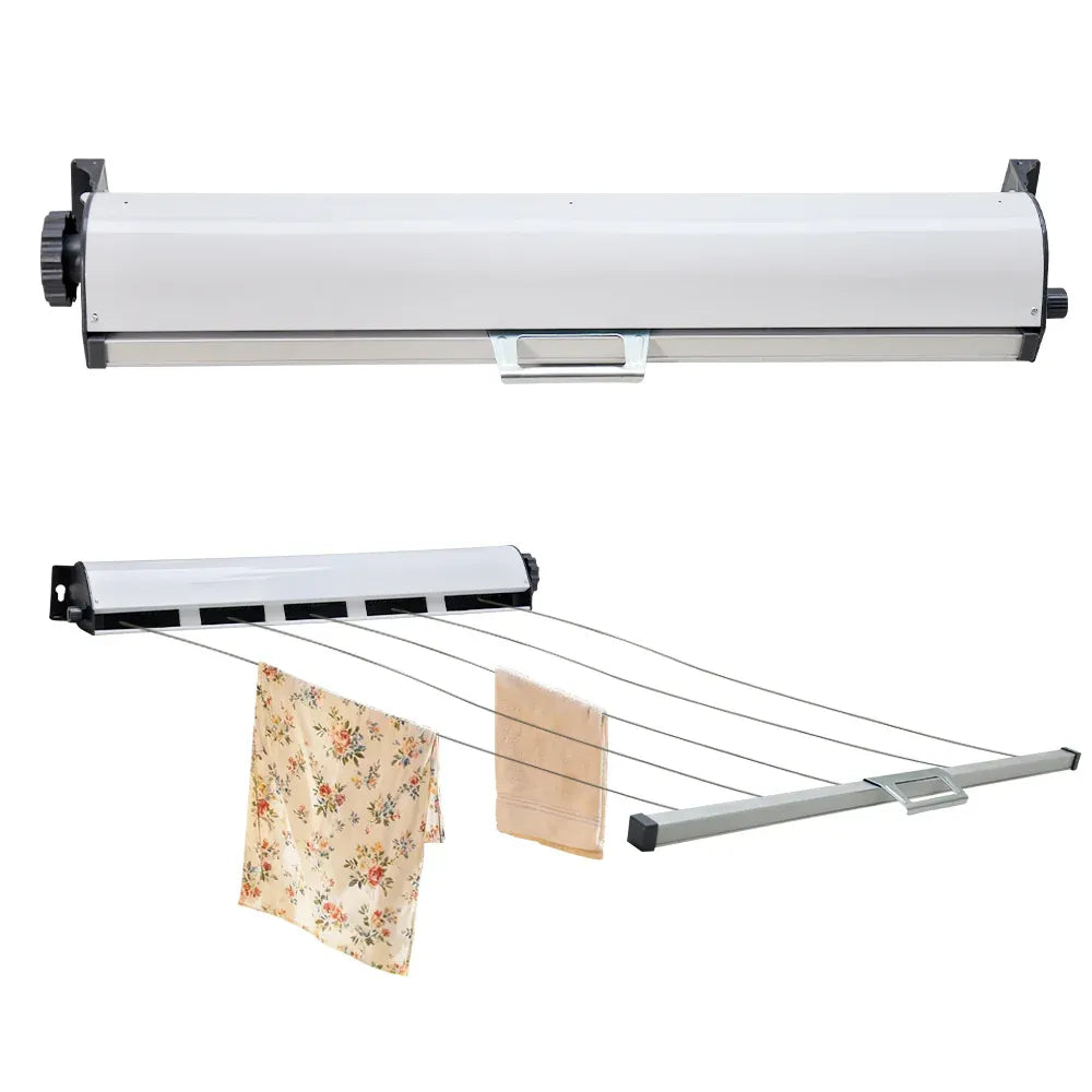Alston 5-Line Retractable Clothesline 10m, Wall-Mounted