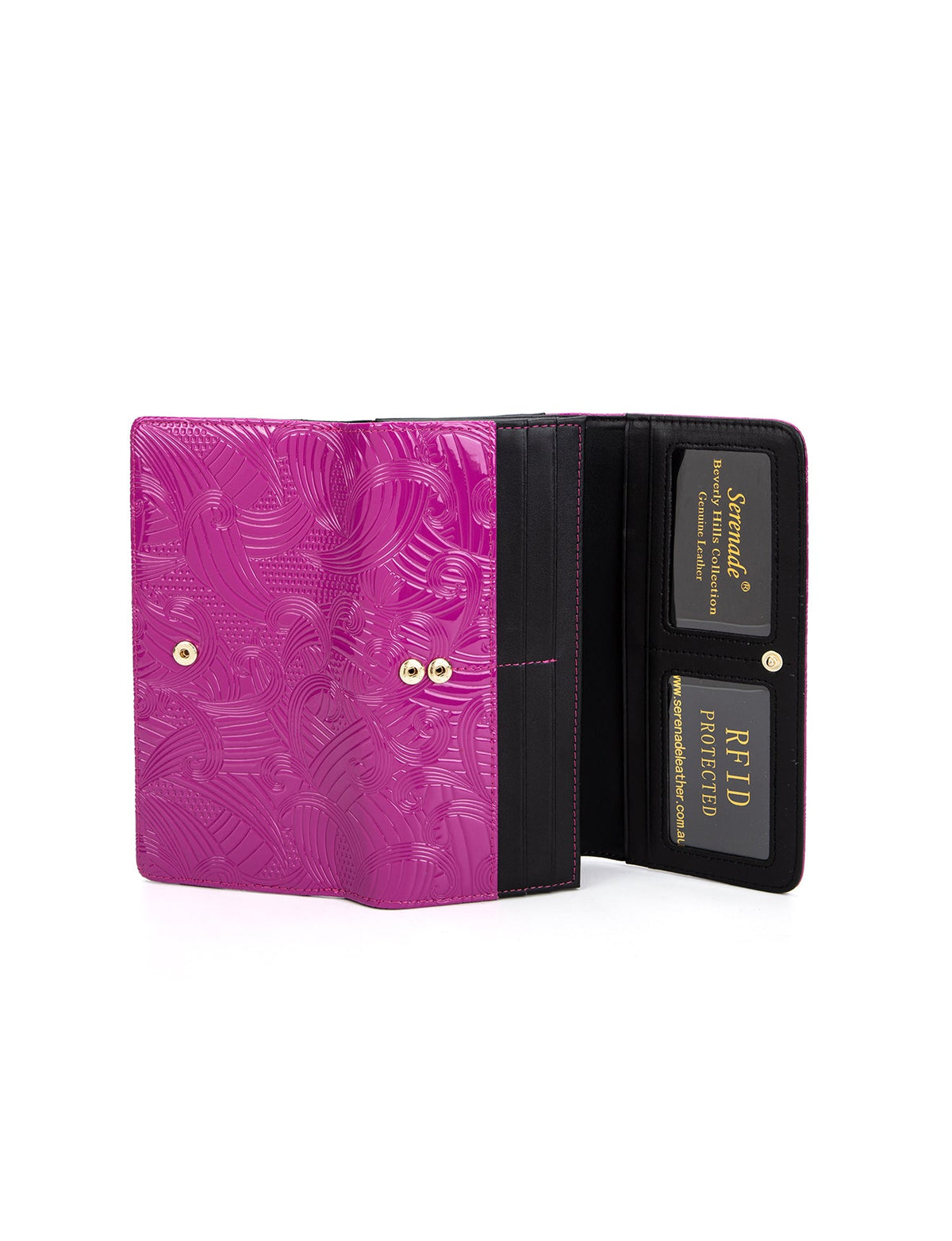 Amira Large Patent Leather Wallet with RFID (WSF4501-MAG)