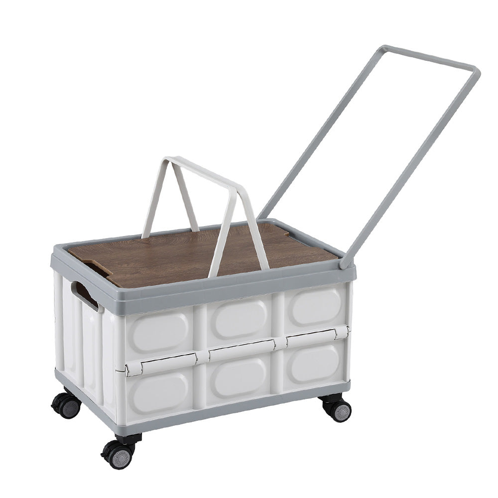 Gardeon Collapsible Outdoor Storage Box 54L with Wheels