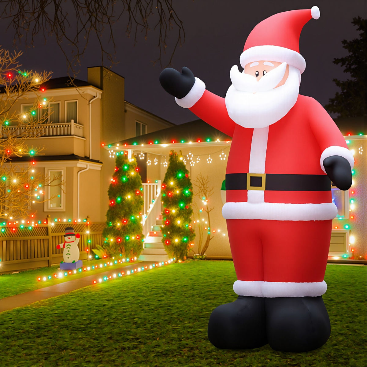 Jingle Jollys 5m Inflatable Santa with LED Lights