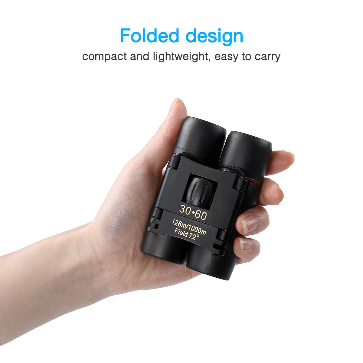 Binoculars 30x60 Zoom Travel Compact Folding Pocket Binoculars