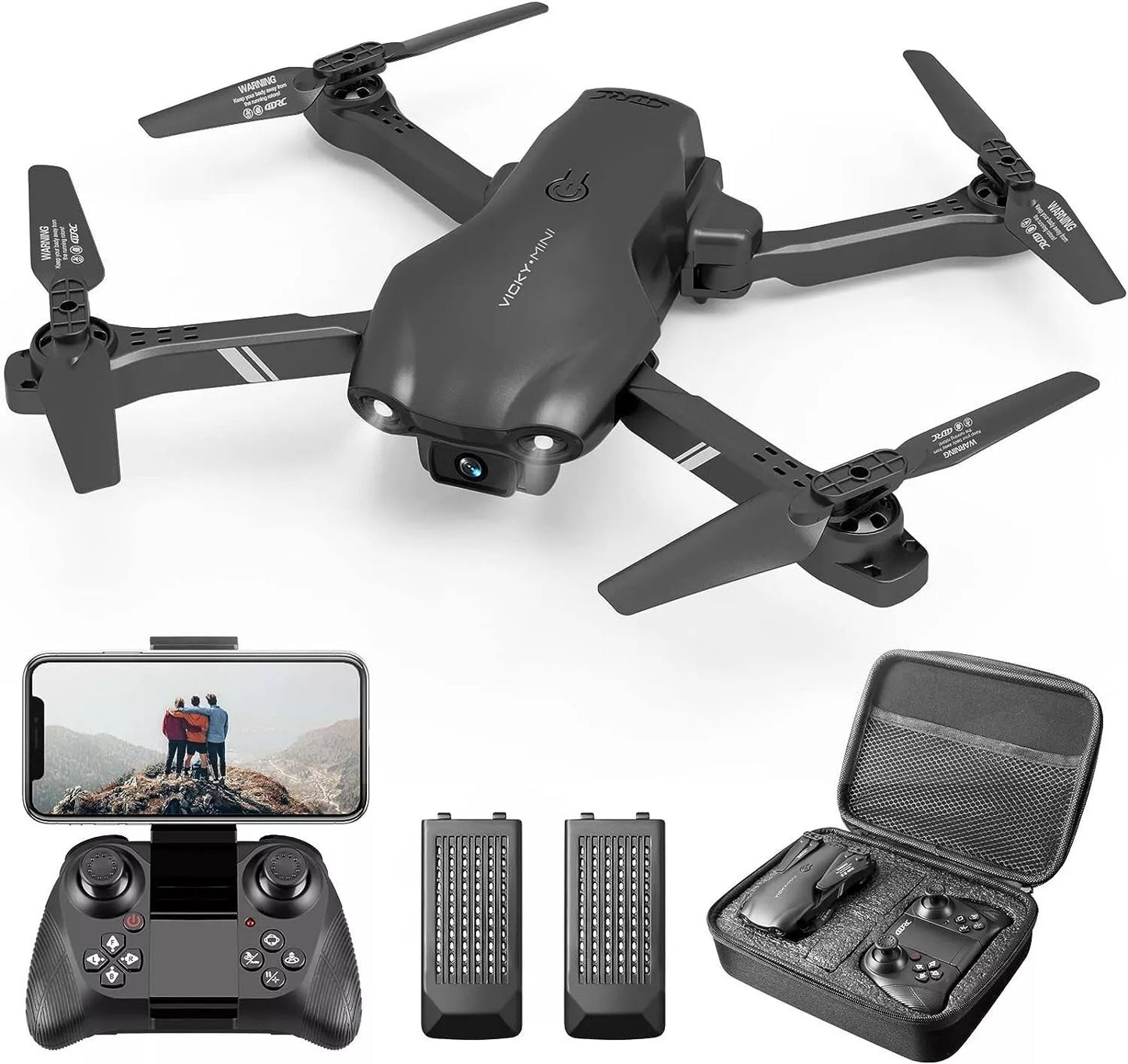 Drone with 6K HD Dual Camera WiFi FPV Camera Drone ,2 Battery.