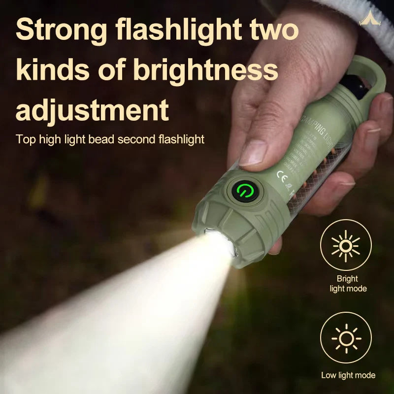 Multi Functional LED Camping Light Rechargeable Waterproof Travel Light